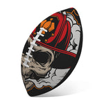 Firefighter Department Skull Print Rugby Ball