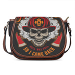 Firefighter Department Skull Print Saddle Bag