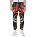 Firefighter Department Skull Print Joggers