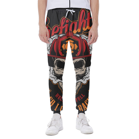 Firefighter Department Skull Print Scuba Joggers
