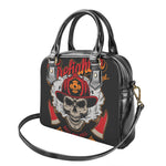 Firefighter Department Skull Print Shoulder Handbag