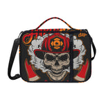 Firefighter Department Skull Print Shoulder Strap Bible Bag