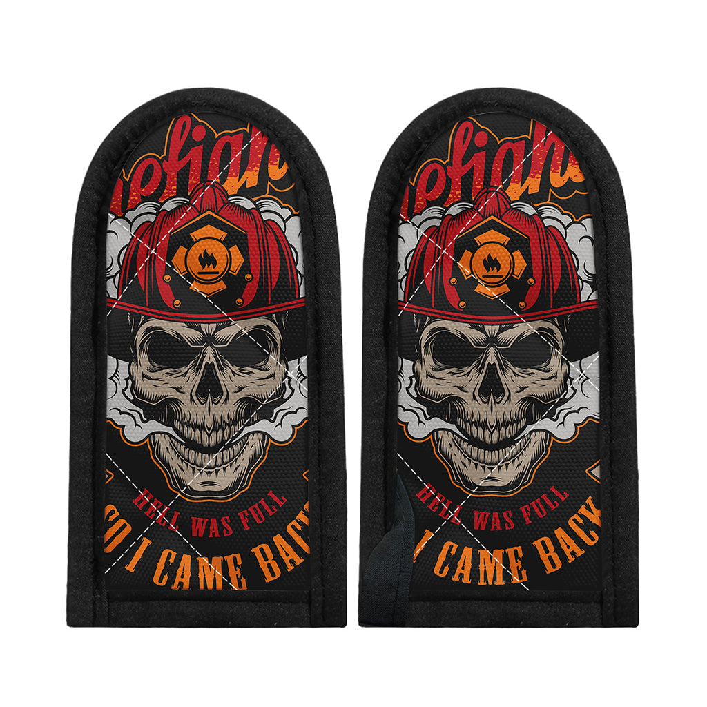 Firefighter Department Skull Print Skillet Handle Cover