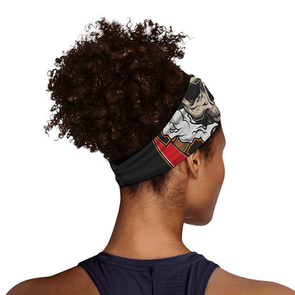 Firefighter Department Skull Print Sports Headband