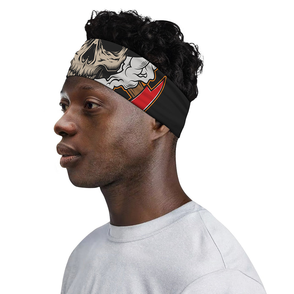 Firefighter Department Skull Print Sports Headband