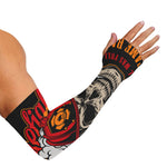 Firefighter Department Skull Print Sun Protection Arm Sleeves