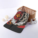 Firefighter Department Skull Print Towel