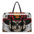 Firefighter Department Skull Print Utility Tote Bag