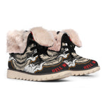 Firefighter Department Skull Print Winter Boots