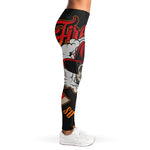 Firefighter Department Skull Print Women's Leggings