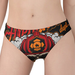 Firefighter Department Skull Print Women's Panties