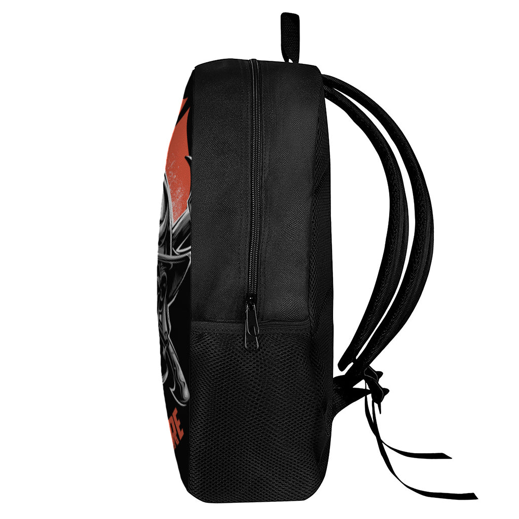 Firefighter Devil Print 17 Inch Backpack