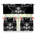 Firefighter Devil Print 3 Piece Kitchen Curtains