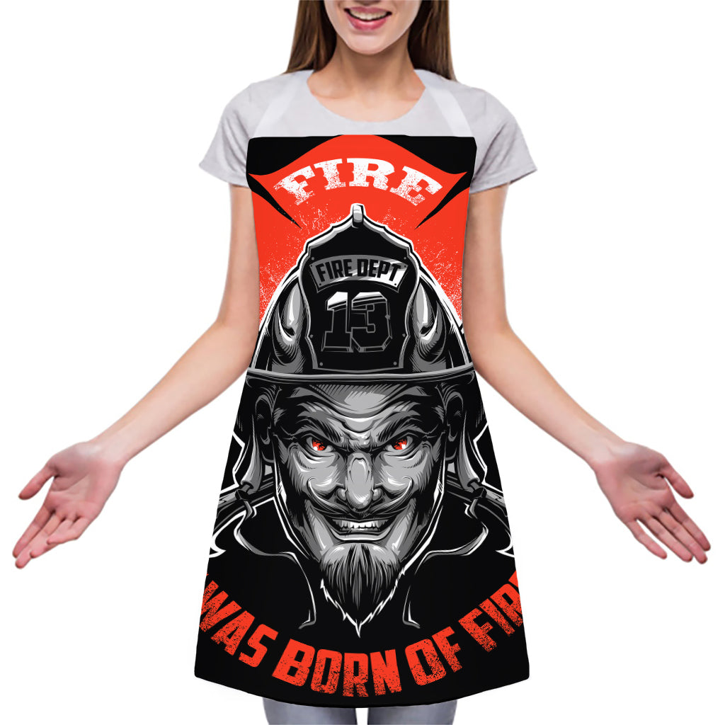 Firefighter Devil Print Adjustable Apron