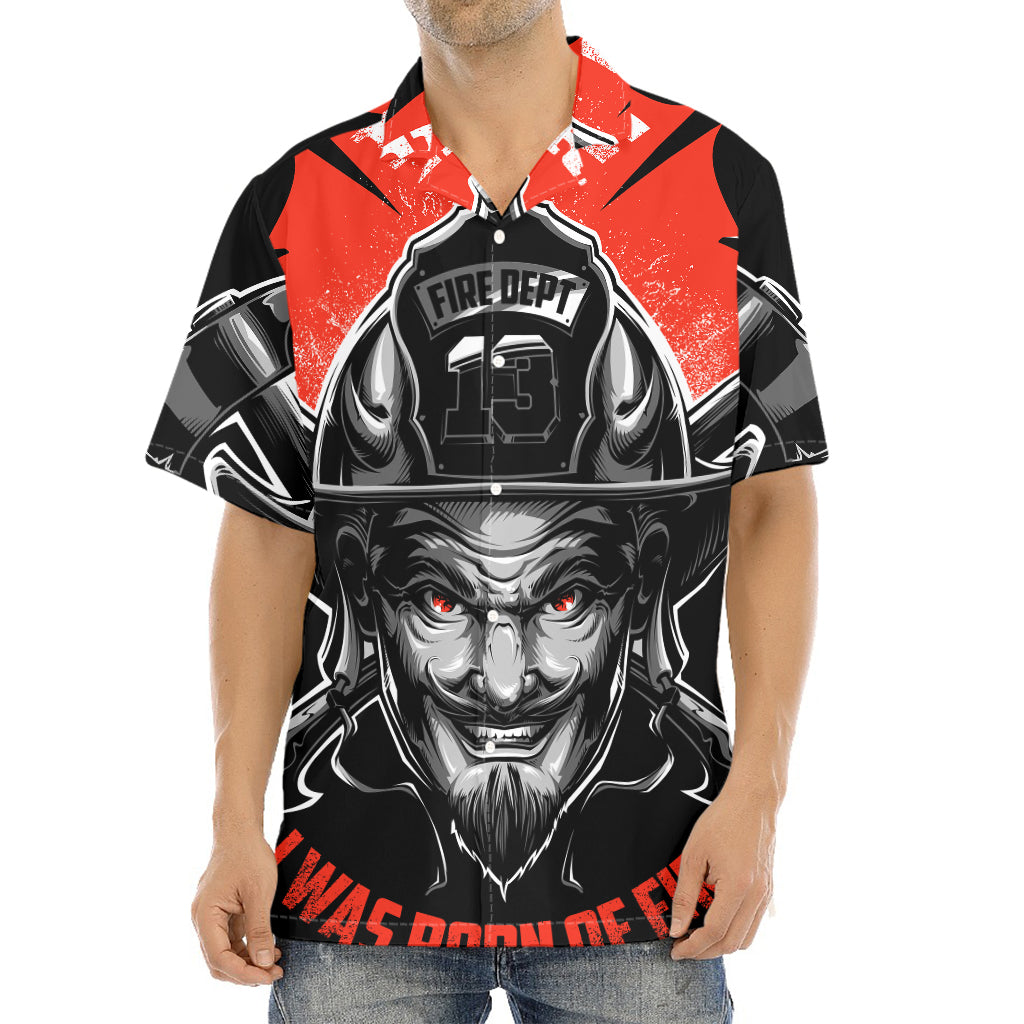 Firefighter Devil Print Aloha Shirt