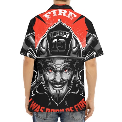 Firefighter Devil Print Aloha Shirt