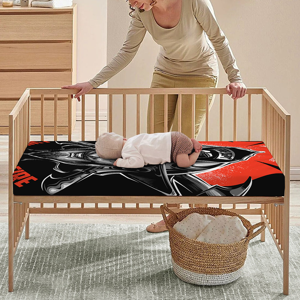 Firefighter Devil Print Baby Crib Sheet