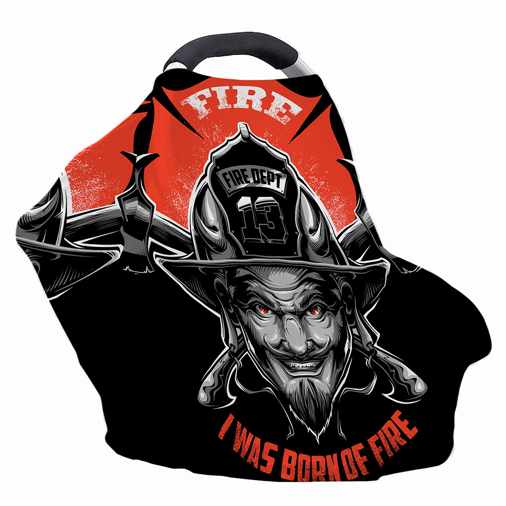 Firefighter Devil Print Baby Seat Cover