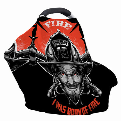 Firefighter Devil Print Baby Seat Cover