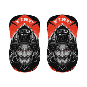 Firefighter Devil Print Bar Stool Covers