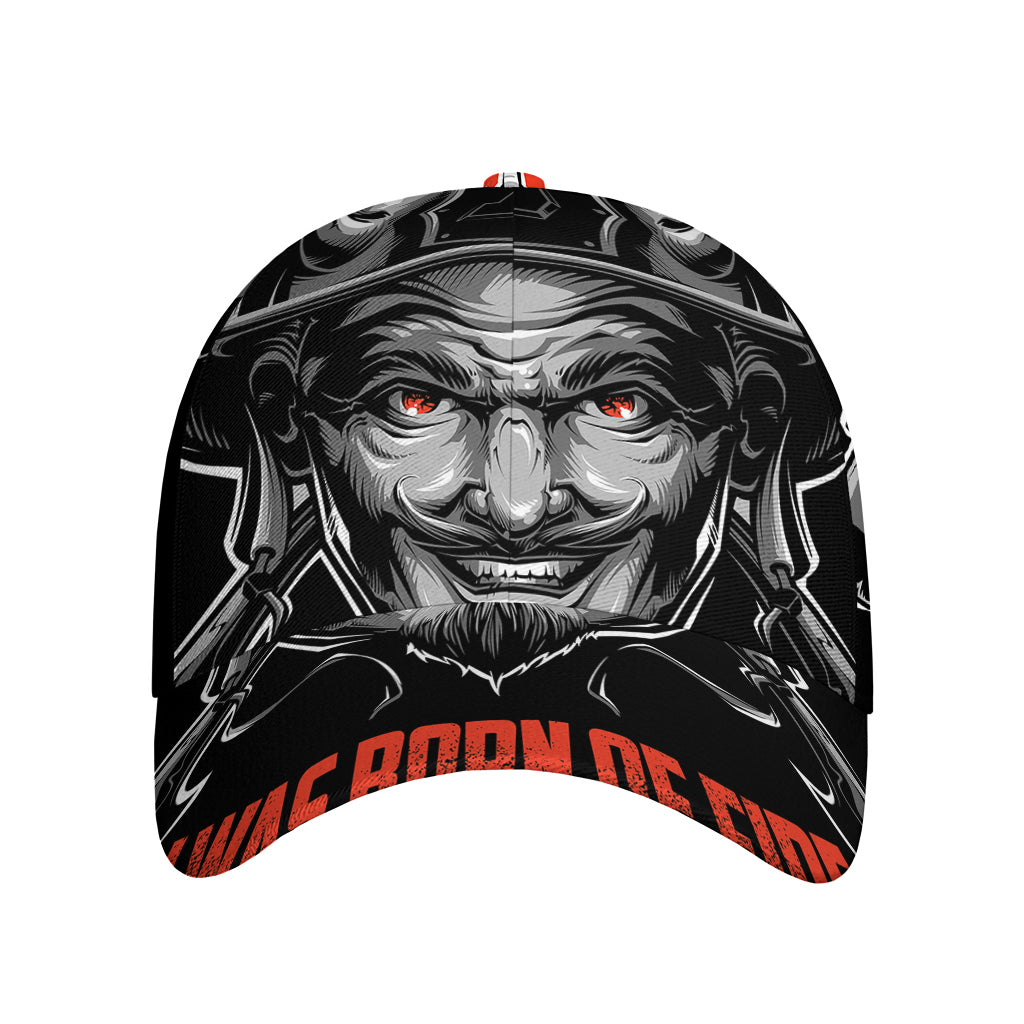 Firefighter Devil Print Baseball Cap