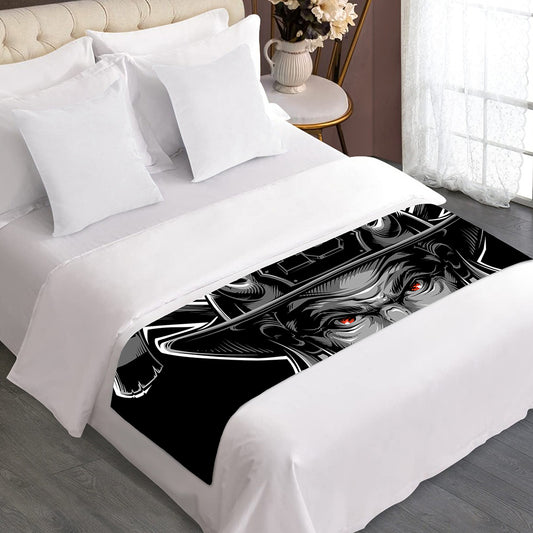 Firefighter Devil Print Bed Runner