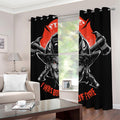 Firefighter Devil Print Dimout Grommet Curtains