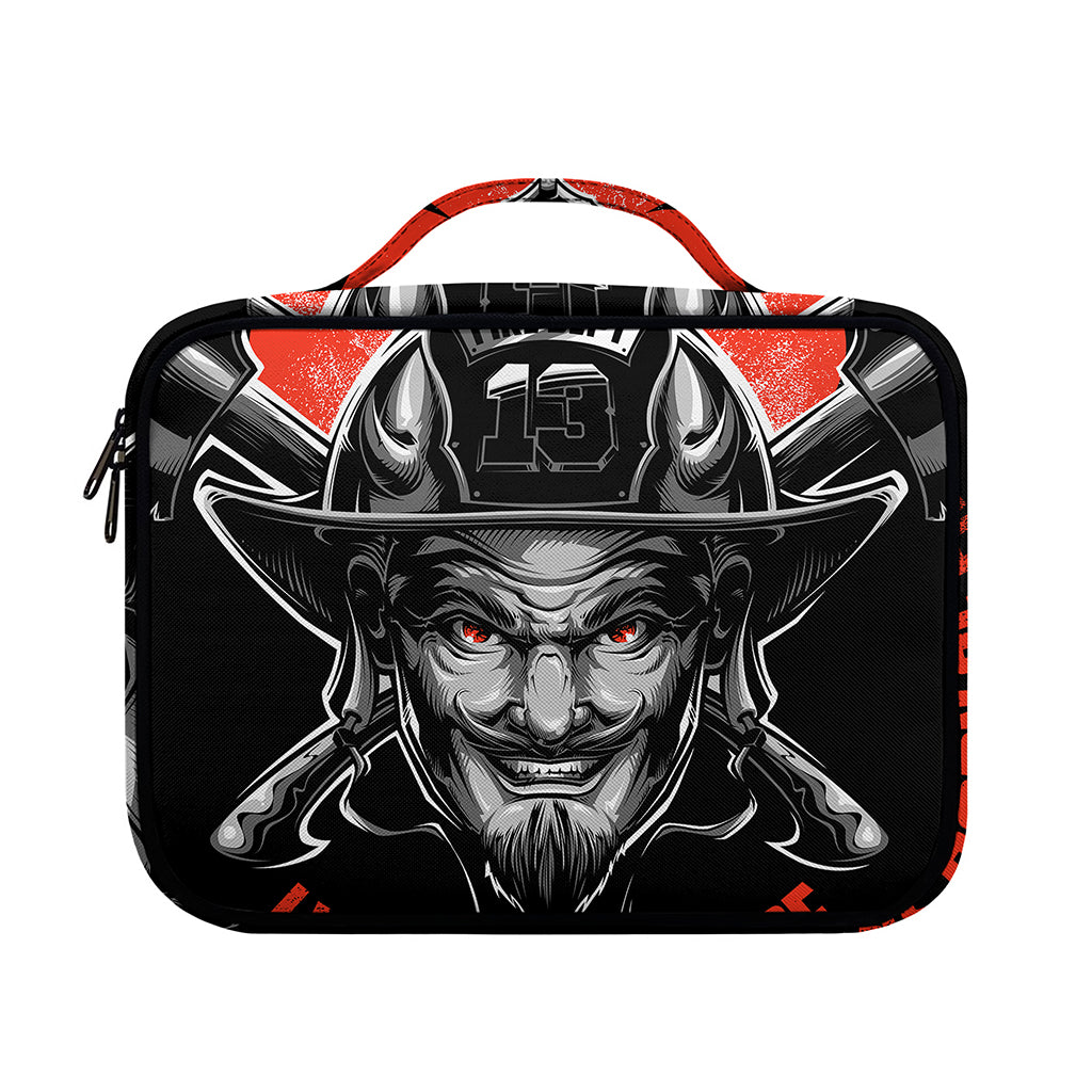 Firefighter Devil Print Briefcase Bible Bag
