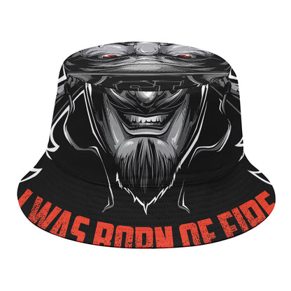 Firefighter Devil Print Bucket Hat