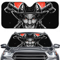 Firefighter Devil Print Car Windshield Sun Shade