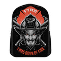 Firefighter Devil Print Casual Backpack