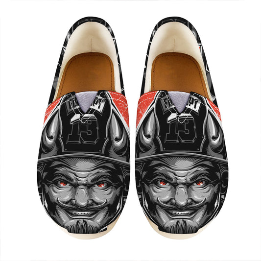 Firefighter Devil Print Casual Shoes