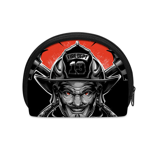 Firefighter Devil Print Coin Purse