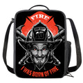 Firefighter Devil Print Crossbody Lunch Bag