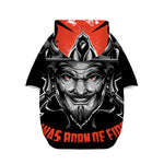 Firefighter Devil Print Dog Zip Up Hoodie