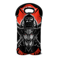 Firefighter Devil Print Double Neoprene Wine Tote