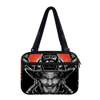 Firefighter Devil Print Double Strap Bible Bag