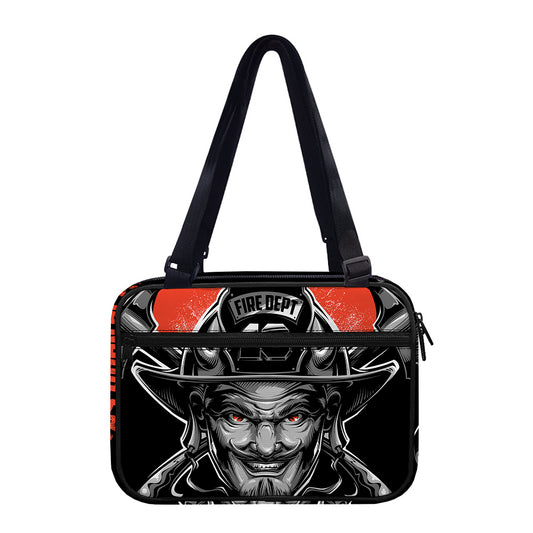 Firefighter Devil Print Double Strap Bible Bag