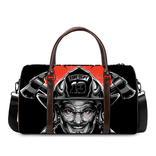 Firefighter Devil Print Duffle Bag