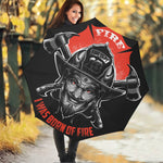 Firefighter Devil Print Foldable Umbrella