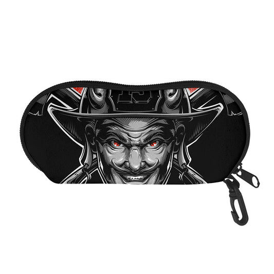 Firefighter Devil Print Glasses Case