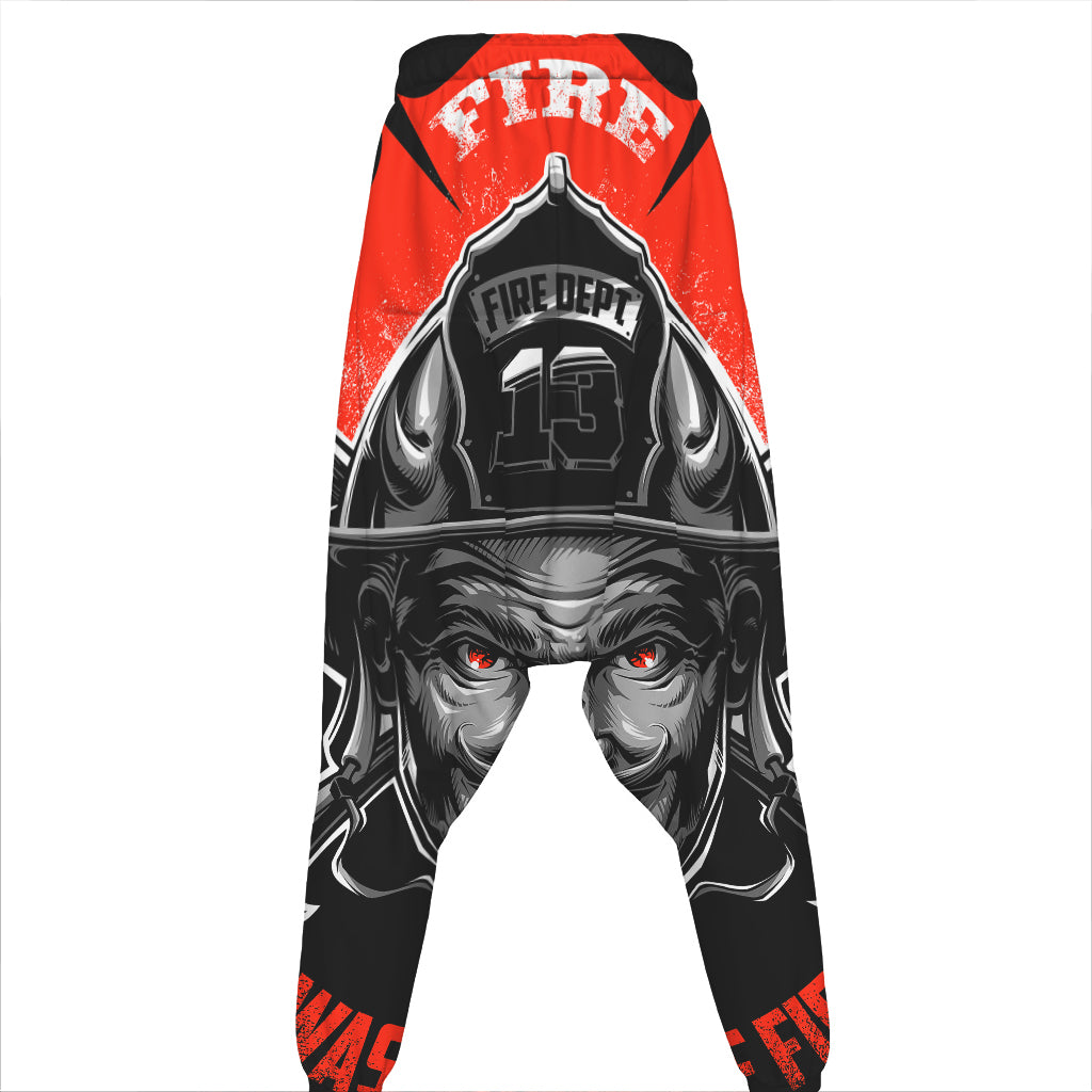 Firefighter Devil Print Hammer Pants