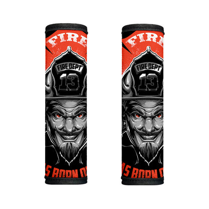 Firefighter Devil Print Handle Covers