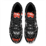Firefighter Devil Print High Top Leather Sneakers