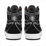 Firefighter Devil Print High Top Leather Sneakers