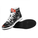 Firefighter Devil Print High Top Leather Sneakers