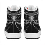 Firefighter Devil Print High Top Leather Sneakers