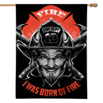 Firefighter Devil Print House Flag