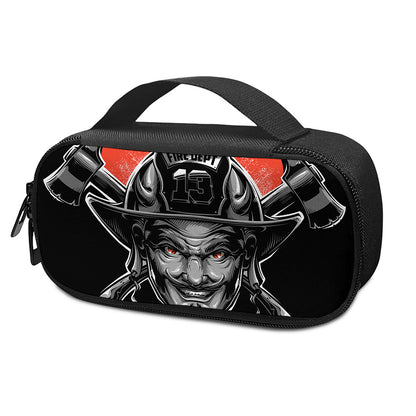 Firefighter Devil Print Insulin Cooler Travel Case