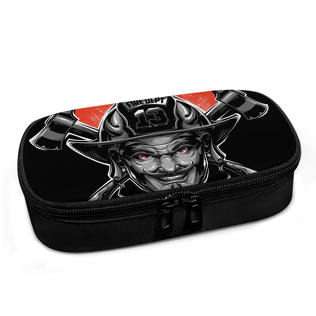 Firefighter Devil Print Insulin Cooler Travel Case